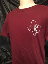 Load image into Gallery viewer, Kreme Maroon Record Tape Tee
