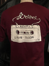 Load image into Gallery viewer, Kreme Maroon Record Tape Tee
