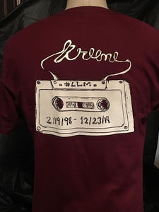 Kreme Maroon Record Tape Tee